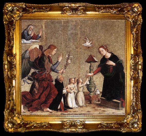 framed  ANTONIAZZO ROMANO Annunciation jjj, ta009-2